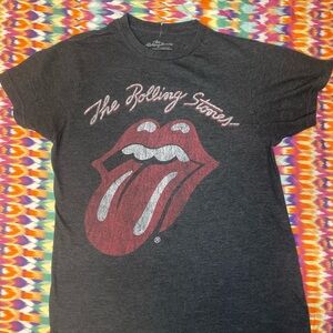 the Rolling Stones Women's Gray Short Sleeve Tee